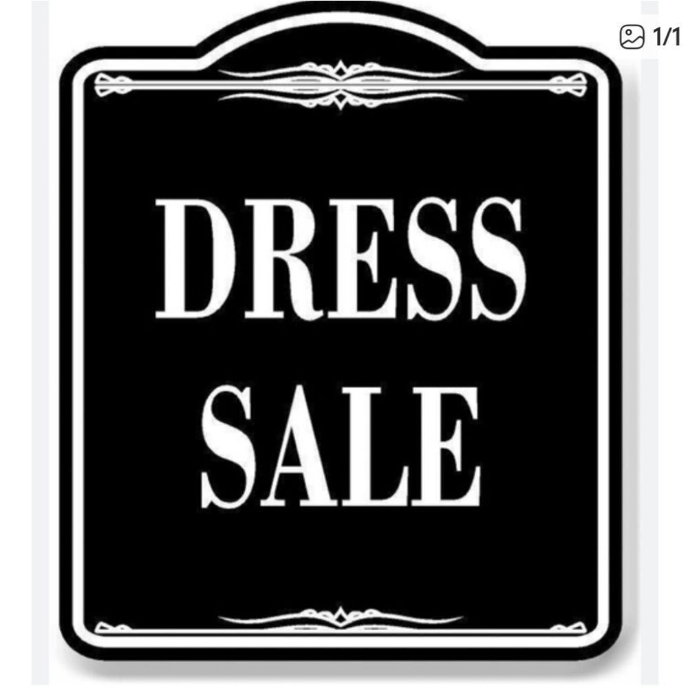 Dresses Black and White Dress Sale Sign